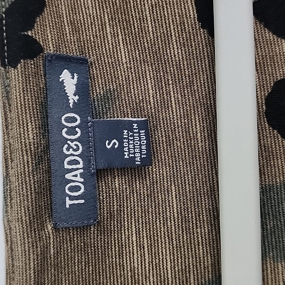 Toad and Co Rosalinda floral dress size small green and black - Picture 4 of 5